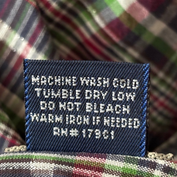 Cruel Girl Blue Green Red Plaid Button Down Long Sleeve Shirt Women's Size L - Picture 11 of 11